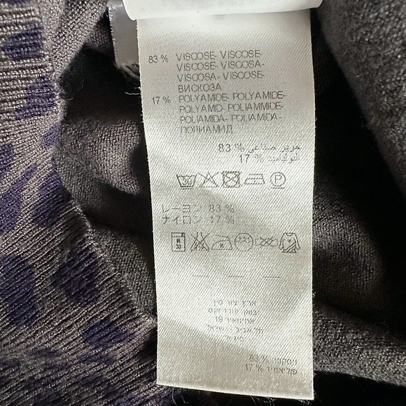 Kookai Paris | Leopard 3/4 Puff Sleeve Knit Top with Shoulder Pads - Picture 7 of 9